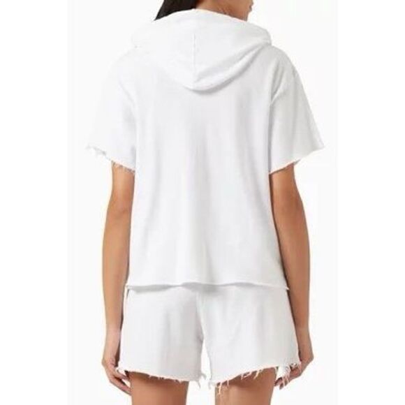 New Electric & Rose Costa Hoodie in French-terry Cloud - Picture 2 of 9